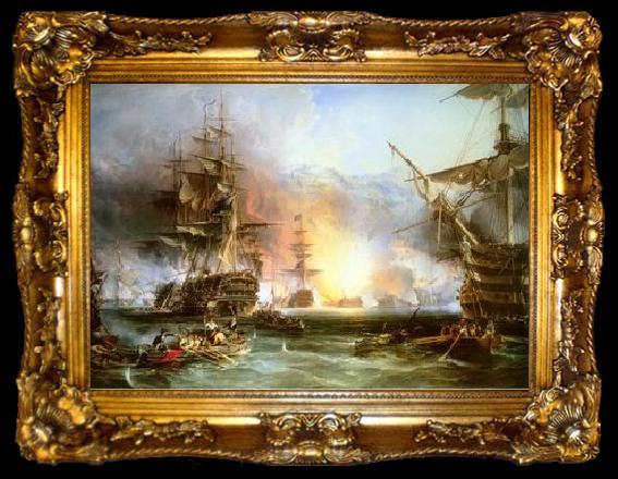 framed  unknow artist Seascape, boats, ships and warships. 146, ta009-2